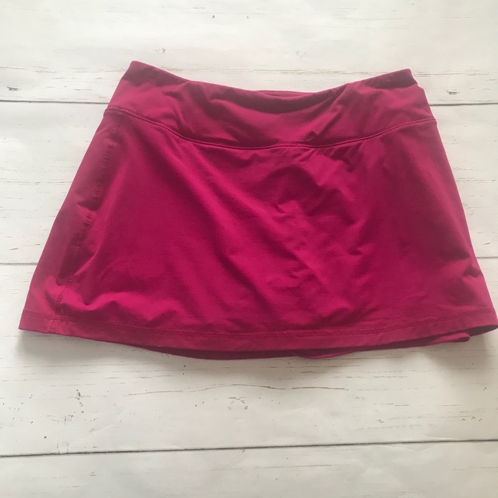 Lands’ End Magenta Athletic tennis skirt Skort Medium Petite - Picture 2 of 4
